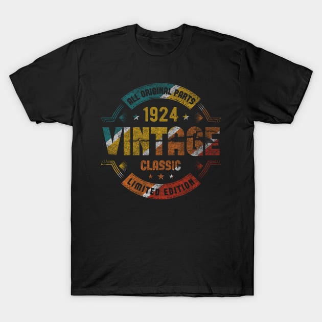 Vintage Classic 1924 Limited Edition T-Shirt by Endangered Animals